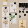 image:imageOutus 45 Pieces Bright Round Whiteboard Magnets 3 cm Refrigerator Magnets Dry Board Mini Fridge Teacher Supplies for Home OfficesBlack
