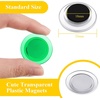 image:imageOutus 45 Pieces Bright Round Whiteboard Magnets 3 cm Refrigerator Magnets Dry Board Mini Fridge Teacher Supplies for Home OfficesBright