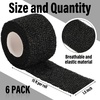 image:imageOutus 6 Rolls 15 Inch Width Hockey Grip Tape 30 yd Self Adhesive Ice Hockey Grip Tape Cohesive Wrap Athletic Sports Accessories for Sports Lover GiftsBlack