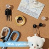 image:imageOutus 60 Pcs Giant Push Pins Jumbo Tacks 118inch Plastic Head for Cork Board Map Posters Decorations Gifts Office School Supplies TransparentClear  Black
