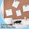 image:imageOutus 60 Pcs Giant Push Pins Jumbo Tacks 118inch Plastic Head for Cork Board Map Posters Decorations Gifts Office School Supplies TransparentClear  Black