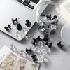 image:imageOutus 60 Pcs Giant Push Pins Jumbo Tacks 118inch Plastic Head for Cork Board Map Posters Decorations Gifts Office School Supplies TransparentClear  Black