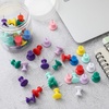 image:imageOutus 60 Pcs Giant Push Pins Jumbo Tacks 118inch Plastic Head for Cork Board Map Posters Decorations Gifts Office School Supplies TransparentColorful