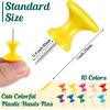 image:imageOutus 60 Pcs Giant Push Pins Jumbo Tacks 118inch Plastic Head for Cork Board Map Posters Decorations Gifts Office School Supplies TransparentColorful