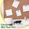 image:imageOutus 60 Pcs Giant Push Pins Jumbo Tacks 118inch Plastic Head for Cork Board Map Posters Decorations Gifts Office School Supplies TransparentColorful