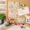 image:imageOutus 60 Pcs Giant Push Pins Jumbo Tacks 118inch Plastic Head for Cork Board Map Posters Decorations Gifts Office School Supplies TransparentColorful