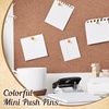 image:imageOutus 60 Pcs Giant Push Pins Jumbo Tacks 118inch Plastic Head for Cork Board Map Posters Decorations Gifts Office School Supplies TransparentDeep Wood
