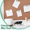 image:imageOutus 60 Pcs Giant Push Pins Jumbo Tacks 118inch Plastic Head for Cork Board Map Posters Decorations Gifts Office School Supplies TransparentGreen