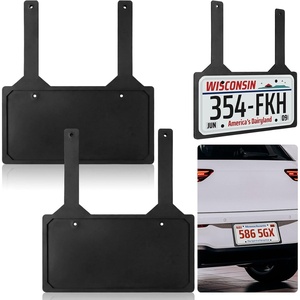 image:imageOutus 2 Pcs Rubber Demo License Plate Holder for Car Dealers Hanging Drive Tag Bracket Frame Cover for Test Drive Temporary Vehicle Dealership2