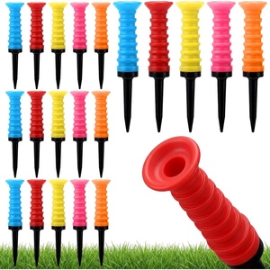 image:imageOutus 20 Pack Plastic Golf Tees with Soft Rubber Top 3 14 Inch Golf Tees Reduce Friction amp Side Spin Stable Ball Support for Drivers amp Irons Practice amp Tournament Use Multiple Colors