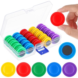 image:imageOutus 45 Pieces Bright Round Whiteboard Magnets 3 cm Refrigerator Magnets Dry Board Mini Fridge Teacher Supplies for Home OfficesVintage