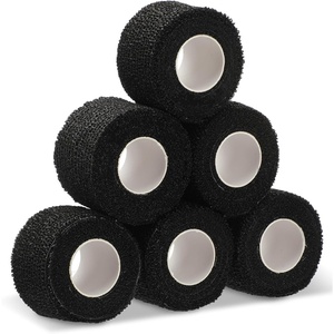 image:imageOutus 6 Rolls 15 Inch Width Hockey Grip Tape 30 yd Self Adhesive Ice Hockey Grip Tape Cohesive Wrap Athletic Sports Accessories for Sports Lover GiftsBlack