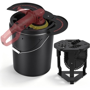 image:imageOutus Polishing Pad Washer Kit Universal Car Pad Clean Bucket Set with Wash Grid amp Splash Guard Compatible with Da Rotary Orbital Polisher Foam Wool Microfiber Felt Disc Car Detailing Accessory