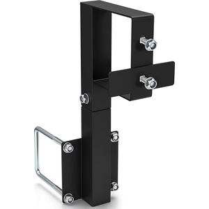 image:imageOutus Spare Tire Carrier for 4 Inch Square Bumper Heavy Duty Trailer RV Bumper Spare Tire Mount Adjustable Camper Holder Fits 15 16 Wheel Utility Steel Trailer Accessories with AntiSlip Pad