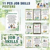 image:imageOutus 11 Pcs Retro Job Skills Posters Educational Bulletin Board Set for Classroom Decorations Essential Qualities Workplace Employer Seek Career High School College Library Home Teacher SuppliesEucalyptus