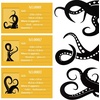 image:imageOutus 15 Pieces Kraken Octopus Toilet Tentacles Wall Decals Decor Sticker Octopus Home Decal Black Sea Creature Wall Art Sticker Tentacles Bathroom Kraken Decal for Toilet Seat