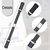 image:imageOutus 2 Pieces Spinning Pen Rolling Finger Anxiety Fidget Weighted Pens Cool Rotating Twirling Pencil for Adults Office Supplies Silver and Black
