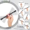 image:imageOutus 2 Pieces Spinning Pen Rolling Finger Anxiety Fidget Weighted Pens Cool Rotating Twirling Pencil for Adults Office Supplies Silver and Black