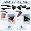 image:imageOutus 3 Pcs Compatible with ToyotaCamry 2024 2023 2022 2021 2020 2019 2018 Accessories Gloss Black Car Exterior Upgrade Kit with Rearview Mirror Covers Rear Side Window Louvers Tail Light Covers