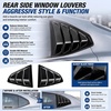 image:imageOutus 3 Pcs Compatible with ToyotaCamry 2024 2023 2022 2021 2020 2019 2018 Accessories Gloss Black Car Exterior Upgrade Kit with Rearview Mirror Covers Rear Side Window Louvers Tail Light Covers