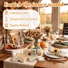 image:imageOutus 50 Pack Halloween Pocket Tissues Travel Size 3 Ply Small Facial Tissues Individual Bulk 400 Sheets for Halloween Trick or Treat Stocking Stuffers Party FavorsFall Color