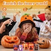 image:imageOutus 50 Pack Halloween Pocket Tissues Travel Size 3 Ply Small Facial Tissues Individual Bulk 400 Sheets for Halloween Trick or Treat Stocking Stuffers Party FavorsOrange