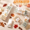 image:imageOutus 50 Pack Halloween Pocket Tissues Travel Size 3 Ply Small Facial Tissues Individual Bulk 400 Sheets for Halloween Trick or Treat Stocking Stuffers Party FavorsFall Color