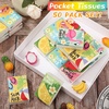 image:imageOutus 50 Pack Halloween Pocket Tissues Travel Size 3 Ply Small Facial Tissues Individual Bulk 400 Sheets for Halloween Trick or Treat Stocking Stuffers Party FavorsVibrant Colors