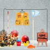 image:imageOutus 7 Pcs Christmas Doll Accessories Set  Fishing Rod Vest Fishnet Fish Cloth and More for Xmas Gifts