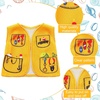 image:imageOutus 7 Pcs Christmas Doll Accessories Set  Fishing Rod Vest Fishnet Fish Cloth and More for Xmas Gifts
