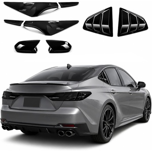 image:imageOutus 3 Pcs Compatible with ToyotaCamry 2024 2023 2022 2021 2020 2019 2018 Accessories Gloss Black Car Exterior Upgrade Kit with Rearview Mirror Covers Rear Side Window Louvers Tail Light Covers