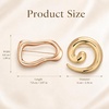 image:image2PCS Geometric Brooch Set Gold Brooches for Women Round Spiral Irregular Lapel Pins Brooches and Pins for Women Men Coat Scarf Dress Wedding Party Jewelry