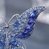 image:imageCrystal Rhinestone Butterfly BroochElegant Butterfly Lapel PinsFashion Exquisite Crystal Animal Shape Brooches Lapel PinsDress Accessories Jewelry Gift for Women Daily DecorationBlue1