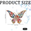 image:imageCrystal Rhinestone Butterfly BroochElegant Butterfly Lapel PinsFashion Exquisite Crystal Animal Shape Brooches Lapel PinsDress Accessories Jewelry Gift for Women Daily DecorationColorful