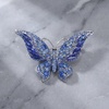 image:imageCrystal Rhinestone Butterfly BroochElegant Butterfly Lapel PinsFashion Exquisite Crystal Animal Shape Brooches Lapel PinsDress Accessories Jewelry Gift for Women Daily DecorationBlue1