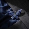 image:imageCrystal Rhinestone Butterfly BroochElegant Butterfly Lapel PinsFashion Exquisite Crystal Animal Shape Brooches Lapel PinsDress Accessories Jewelry Gift for Women Daily DecorationBlue1