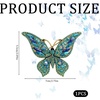 image:imageCrystal Rhinestone Butterfly BroochElegant Butterfly Lapel PinsFashion Exquisite Crystal Animal Shape Brooches Lapel PinsDress Accessories Jewelry Gift for Women Daily DecorationDeep Blue