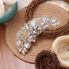 image:imageEVER FAITH Austrian Crystal 5 Inch Bridal Flower Bouquet Brooch for Women  Wedding Prom Corsage Accessories Jewelry for Bride BridesmaidGoldTone