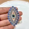image:imageFashion Brooches and Pins for Women Vintage Gold Tone Metal Rhinestone Crystal amp Novelty Enamel Lapel Badges for Dresses Suits Hats and Backpacks AccessoriesBlue Evil Eye