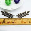 image:imageGentlemen Gold Silver Leaf Brooches Simple Elegant Retro Double Leaf Collar Pin Brooch Gold Silver Plant Leaves BroochesAntique Bronze