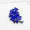 image:imageLAXPICOL Vintage Green Austrian Crystal Flower Leaf Bouquet Clusters Large Big Brooch Pin for Women Gold ToneBlue