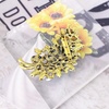 image:imageLAXPICOL Vintage Green Austrian Crystal Flower Leaf Bouquet Clusters Large Big Brooch Pin for Women Gold Tonegreen1