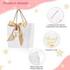 image:imageOutus 12 Pcs Pink Bridal Paper Gift Bags with Handle Ribbon Bow Thank You Wedding Shower Bag for Guest Bridesmaid Wedding Anniversary Party Holiday Birthday Gift WrappingWhite
