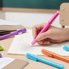 image:imageOutus 36 Pieces Retractable Eraser Pen Retractable Mechanical Back to School Gifts Include 6 Packs Eraser Pen and 30 Refill for Classroom School Office Painting WritingClear ColorSolid Color