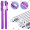 image:imageOutus 36 Pieces Retractable Eraser Pen Retractable Mechanical Back to School Gifts Include 6 Packs Eraser Pen and 30 Refill for Classroom School Office Painting WritingClear ColorSolid Color
