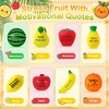 image:imageOutus 40 Pcs Fruit Stress Balls Bulk Inspirational Squeeze Ball Back to School Student Gift for Teacher Positive Fidget Foam Toy for Coworker Employee Staff Office Dancing Fruit Party InspirationalInspirational