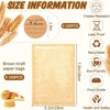 image:imageOutus 400 Pcs Cookie Packaging Bags with Seal 71 x 75 Inch Bakery Pastry Bags with Window Heat Sealable Grease Resistant Paper to Go Bake Sleeves for Gift Giving Donut Bread Sandwich BrownBrown