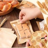 image:imageOutus 400 Pcs Cookie Packaging Bags with Seal 71 x 75 Inch Bakery Pastry Bags with Window Heat Sealable Grease Resistant Paper to Go Bake Sleeves for Gift Giving Donut Bread Sandwich BrownBrown