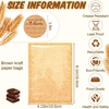 image:imageOutus 400 Pcs Cookie Packaging Bags with Seal 71 x 75 Inch Bakery Pastry Bags with Window Heat Sealable Grease Resistant Paper to Go Bake Sleeves for Gift Giving Donut Bread Sandwich BrownBrown