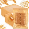 image:imageOutus 400 Pcs Cookie Packaging Bags with Seal 71 x 75 Inch Bakery Pastry Bags with Window Heat Sealable Grease Resistant Paper to Go Bake Sleeves for Gift Giving Donut Bread Sandwich BrownBrown
